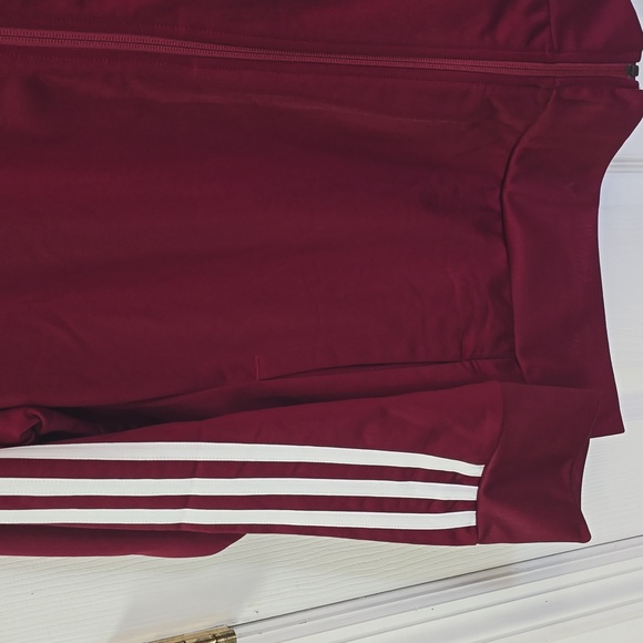 NWT Adidas Women's Burgundy Track Jacket PrimeGreen Full Zip Size 3X - Picture 6 of 16